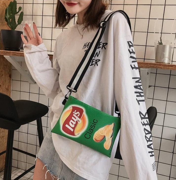 Quick Outfits, Modest Fashion Outfits Ideas Weirdcore Lays Chips Crossbody Bag Quick Outfits, Modest Fashion Outfits Ideas Weirdcore Lays Chips Crossbody Bag