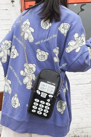Quick Outfits, Modest Fashion Outfits Ideas Weirdcore Retro Mobile Phone Shaped Handbag