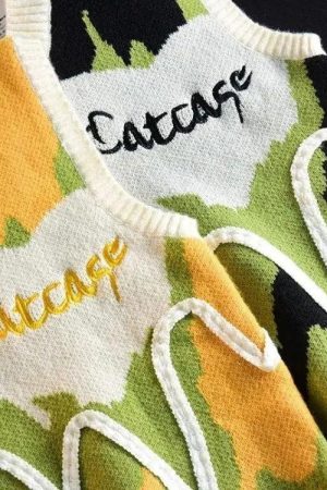 Quick Outfits, Modest Fashion Outfits Ideas Weirdcore Wavy Striped Sweater Vest