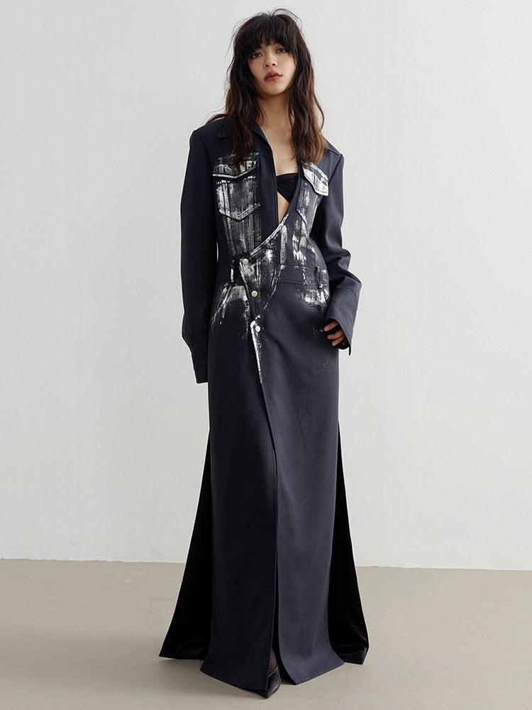 Quick Outfits, Modest Fashion Outfits Ideas White Distressed Long Blazer Quick Outfits, Modest Fashion Outfits Ideas White Distressed Long Blazer