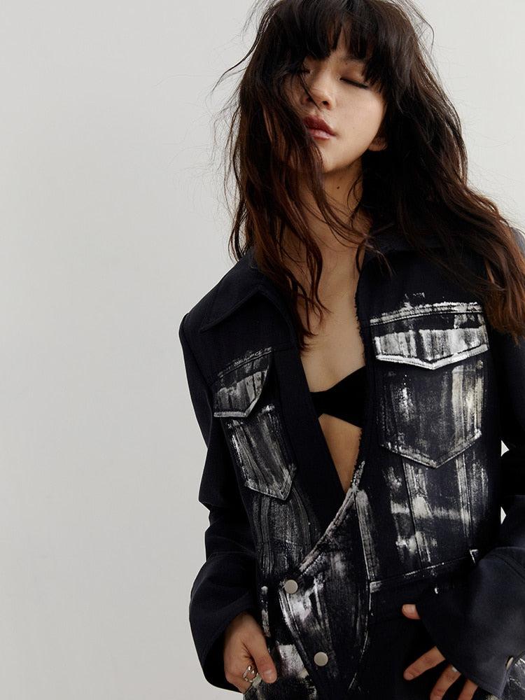 Quick Outfits, Modest Fashion Outfits Ideas White Distressed Long Blazer Quick Outfits, Modest Fashion Outfits Ideas White Distressed Long Blazer