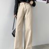 Quick Outfits, Modest Fashion Outfits Ideas Wide Leg High Waist Casual Jeans