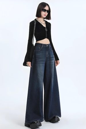 Quick Outfits, Modest Fashion Outfits Ideas Wide Leg Regular Waist Jeans