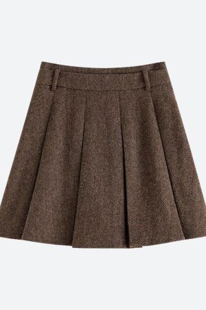 Quick Outfits, Modest Fashion Outfits Ideas Wool Blazer Jacket & Mini Skirt Two Piece Set