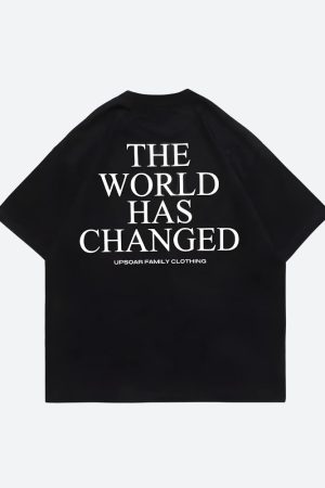 Quick Outfits, Modest Fashion Outfits Ideas World Has Changed Graphic Tee