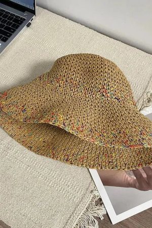 Quick Outfits, Modest Fashion Outfits Ideas Woven Straw Bucket Hat