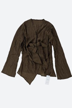 Quick Outfits, Modest Fashion Outfits Ideas Wrap Around Blouse & Maxi Skirt Two Piece Set