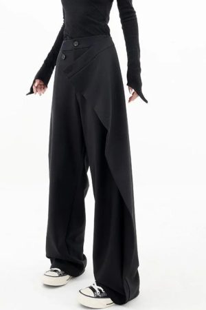 Quick Outfits, Modest Fashion Outfits Ideas Wrap Front Wide Leg Pants