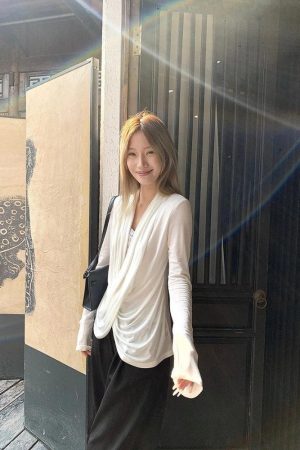 Quick Outfits, Modest Fashion Outfits Ideas Wrap Lace Blouse