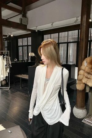 Quick Outfits, Modest Fashion Outfits Ideas Wrap Lace Blouse