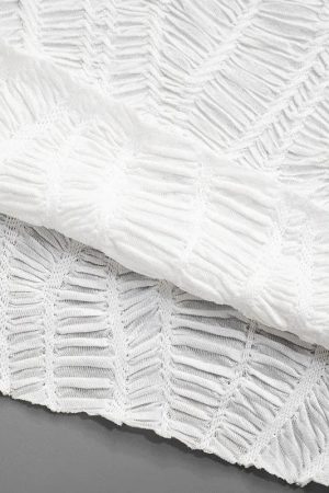 Quick Outfits, Modest Fashion Outfits Ideas Wrinkled Lace Up Mini Dress