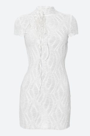 Quick Outfits, Modest Fashion Outfits Ideas Wrinkled Lace Up Mini Dress