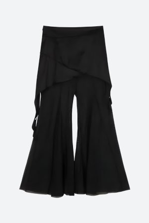 Quick Outfits, Modest Fashion Outfits Ideas Y2K Asymmetric Top & Skirt Pants Two Piece Set