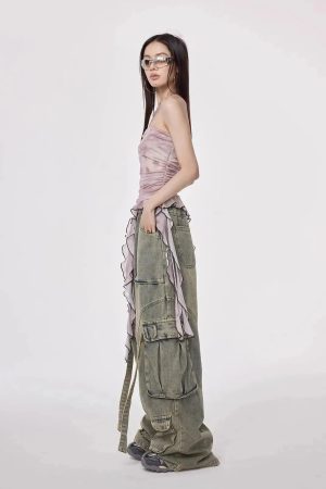 Quick Outfits, Modest Fashion Outfits Ideas Y2K Cargo Jeans