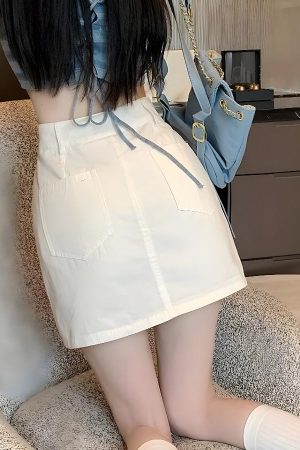 Quick Outfits, Modest Fashion Outfits Ideas Y2K Cargo Mini Skort