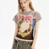 Quick Outfits, Modest Fashion Outfits Ideas Y2K Cat Graphic Tee