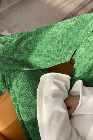 Quick Outfits, Modest Fashion Outfits Ideas Y2K Checkered Elasticated Sweatpants