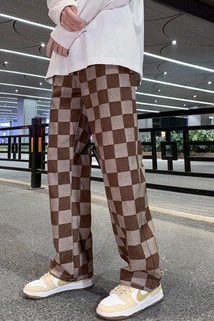 Quick Outfits, Modest Fashion Outfits Ideas Y2K Checkered Pants
