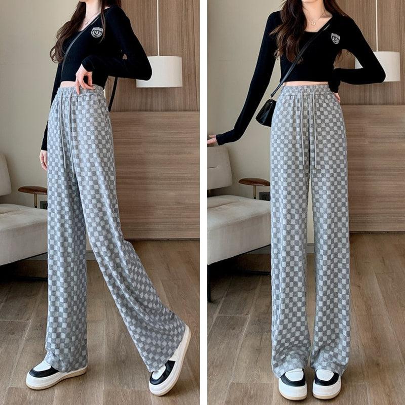 Quick Outfits, Modest Fashion Outfits Ideas Y2K Checkered Sweatpants Quick Outfits, Modest Fashion Outfits Ideas Y2K Checkered Sweatpants