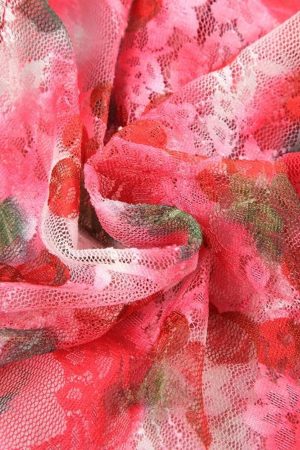 Quick Outfits, Modest Fashion Outfits Ideas Y2K Cherry Mesh Top