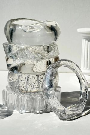 Quick Outfits, Modest Fashion Outfits Ideas Y2K Clear Resin Bracelet