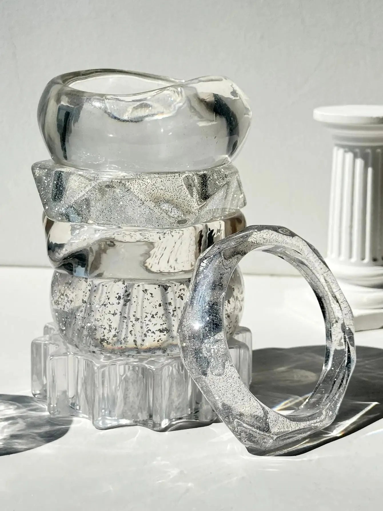 Quick Outfits, Modest Fashion Outfits Ideas Y2K Clear Resin Bracelet Quick Outfits, Modest Fashion Outfits Ideas Y2K Clear Resin Bracelet