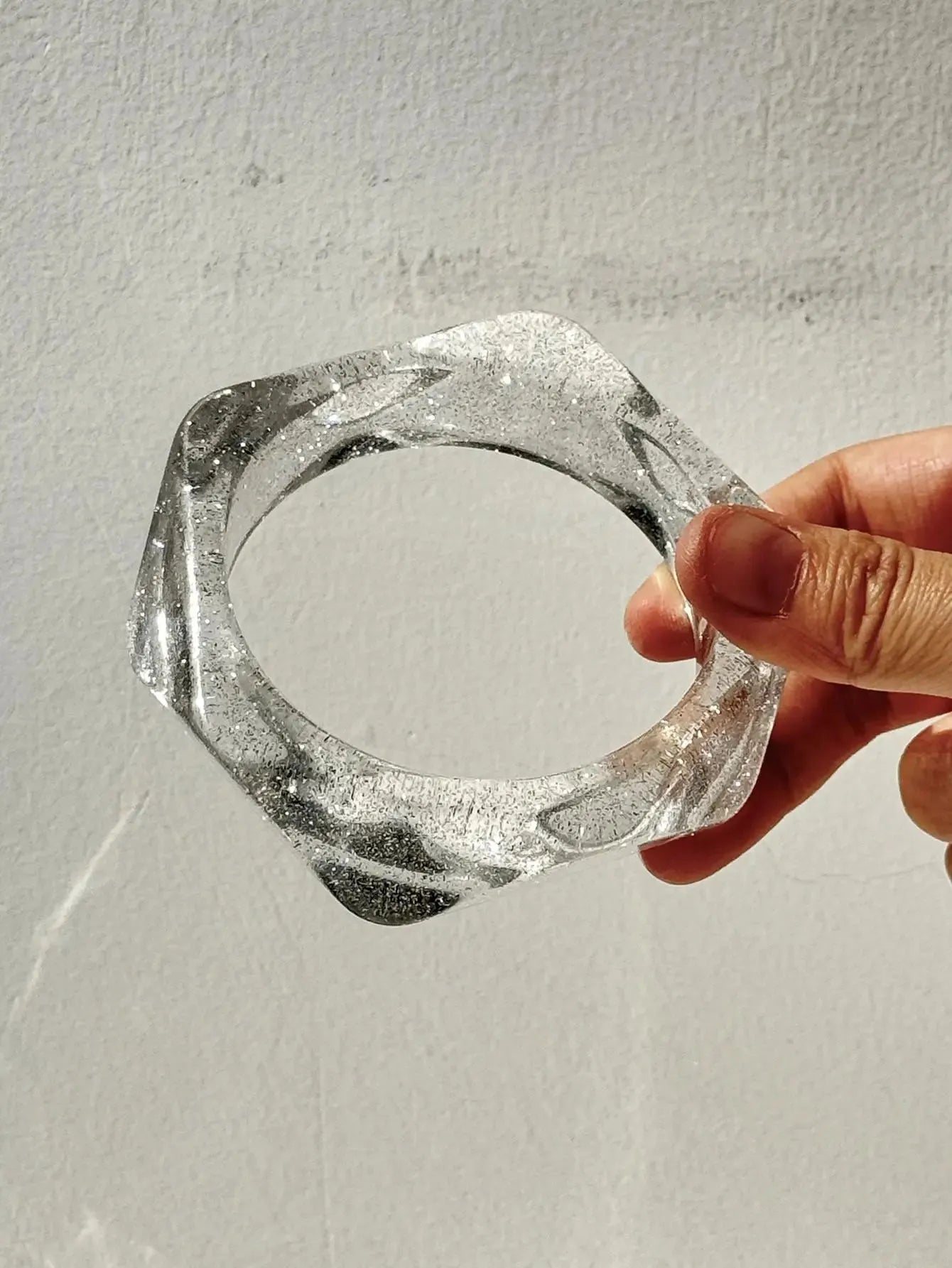 Quick Outfits, Modest Fashion Outfits Ideas Y2K Clear Resin Bracelet Quick Outfits, Modest Fashion Outfits Ideas Y2K Clear Resin Bracelet