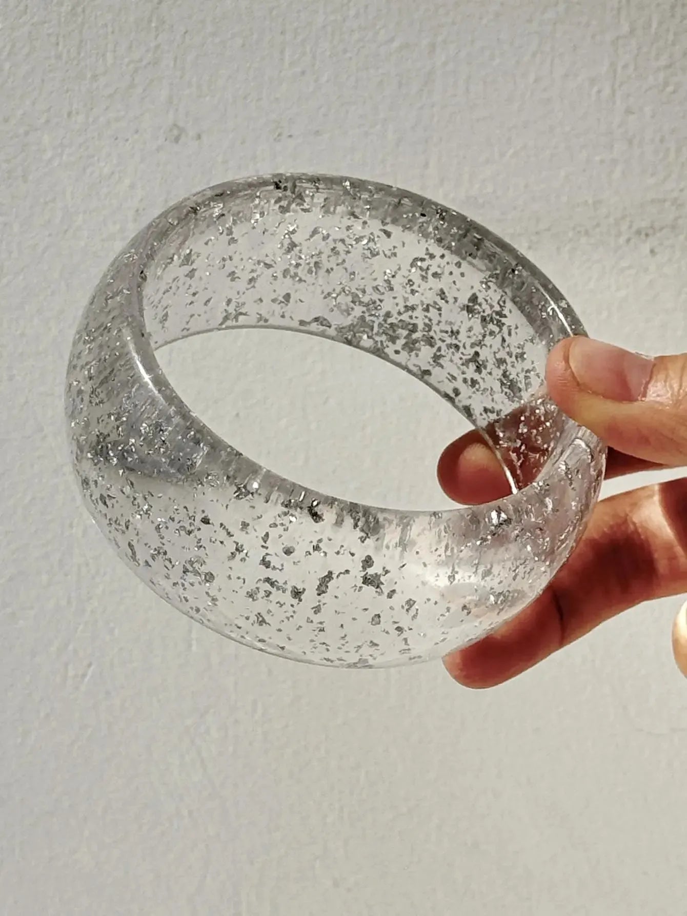 Quick Outfits, Modest Fashion Outfits Ideas Y2K Clear Resin Bracelet Quick Outfits, Modest Fashion Outfits Ideas Y2K Clear Resin Bracelet