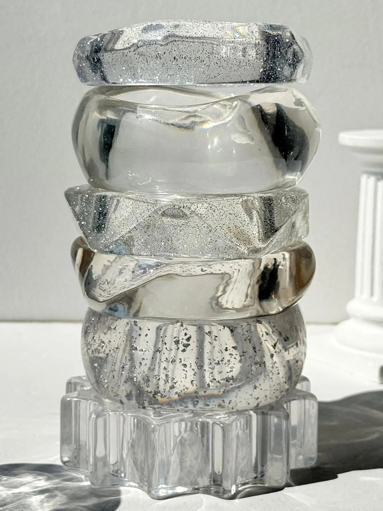 Quick Outfits, Modest Fashion Outfits Ideas Y2K Clear Resin Bracelet Quick Outfits, Modest Fashion Outfits Ideas Y2K Clear Resin Bracelet