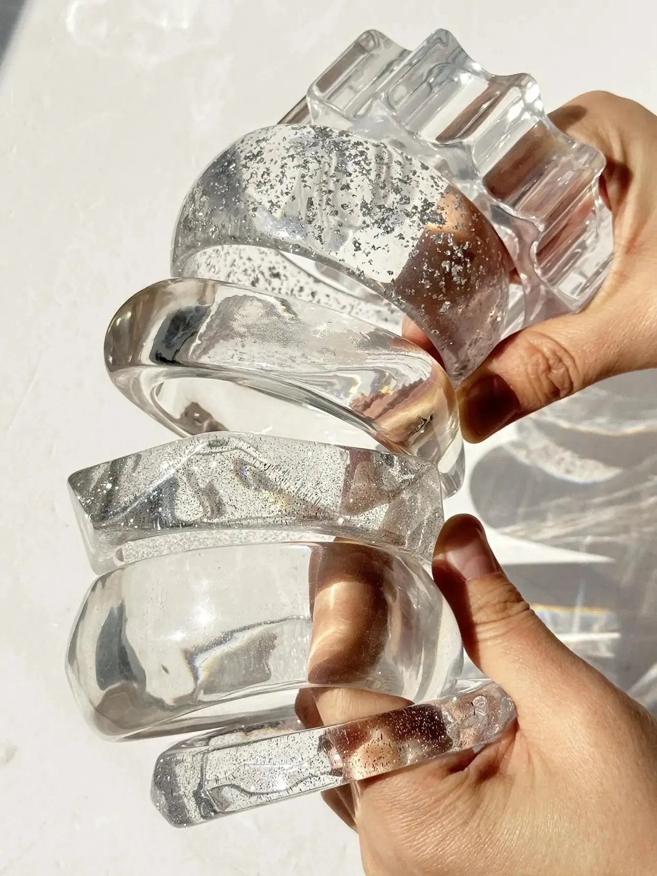 Quick Outfits, Modest Fashion Outfits Ideas Y2K Clear Resin Bracelet Quick Outfits, Modest Fashion Outfits Ideas Y2K Clear Resin Bracelet