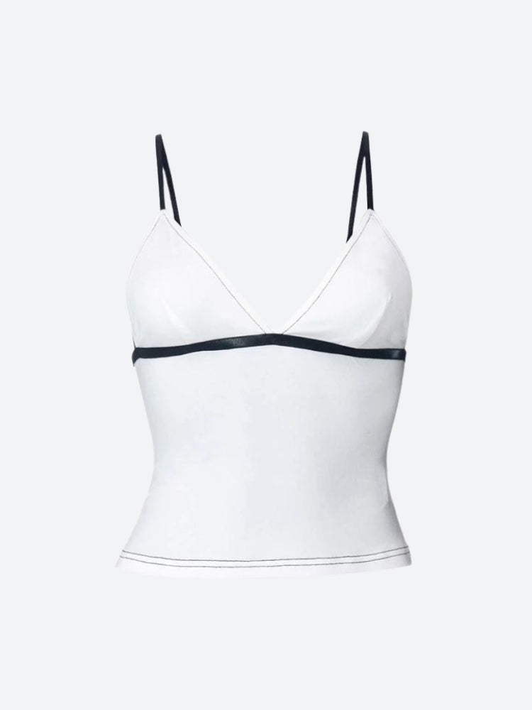 Quick Outfits, Modest Fashion Outfits Ideas Y2K Contrast Basic Top Quick Outfits, Modest Fashion Outfits Ideas Y2K Contrast Basic Top