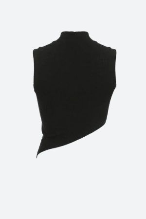 Quick Outfits, Modest Fashion Outfits Ideas Y2K Corduroy Asymmetric Crop Top