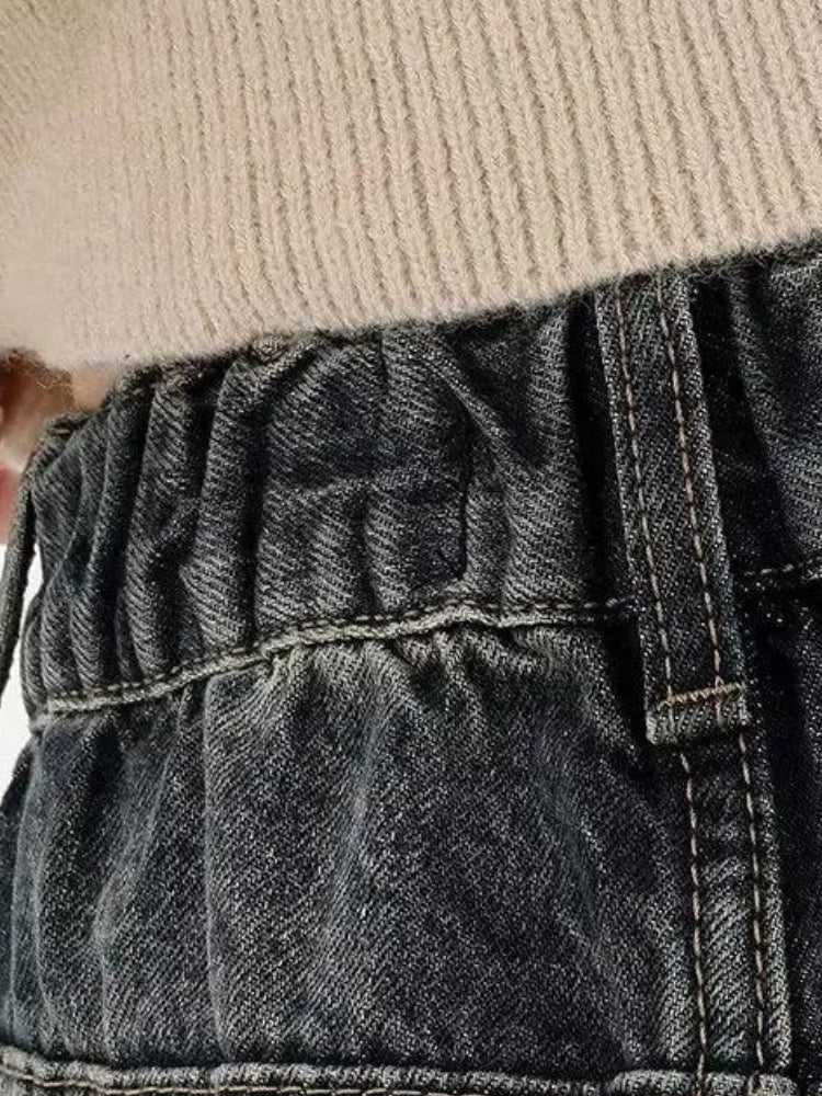 Quick Outfits, Modest Fashion Outfits Ideas Y2K Distressed Pocket Wide Leg Jeans Quick Outfits, Modest Fashion Outfits Ideas Y2K Distressed Pocket Wide Leg Jeans