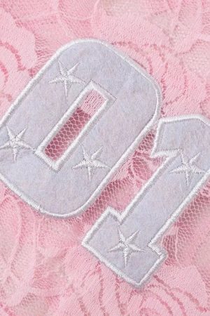 Quick Outfits, Modest Fashion Outfits Ideas Y2K Embroidered Lace Top