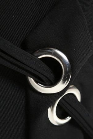 Quick Outfits, Modest Fashion Outfits Ideas Y2K Eyelets Halter Neck Top