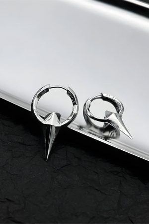 Quick Outfits, Modest Fashion Outfits Ideas Y2K Grunge Stars Hoop Earrings