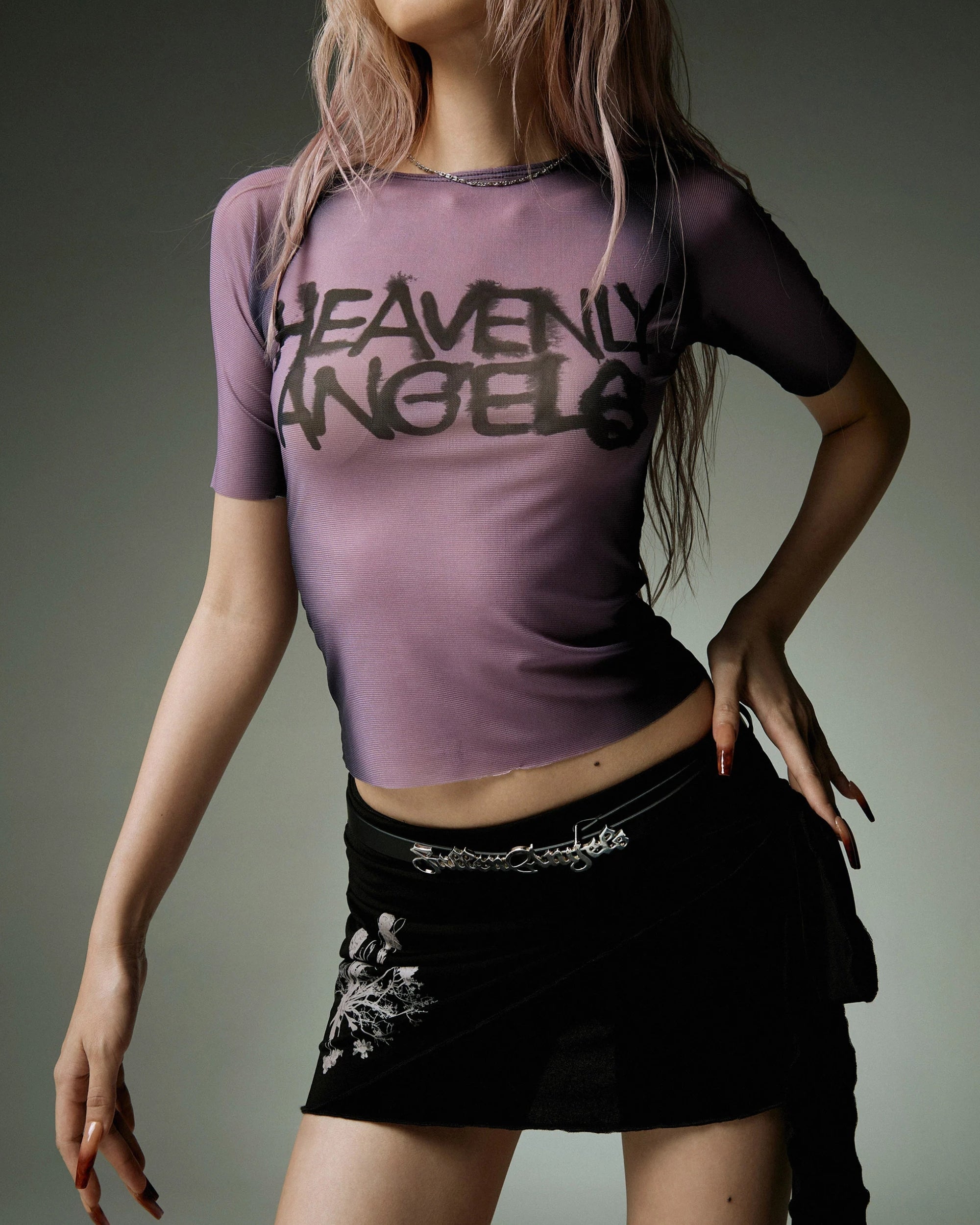 Quick Outfits, Modest Fashion Outfits Ideas Y2K Heavenly Angels Sheer Top Quick Outfits, Modest Fashion Outfits Ideas Y2K Heavenly Angels Sheer Top