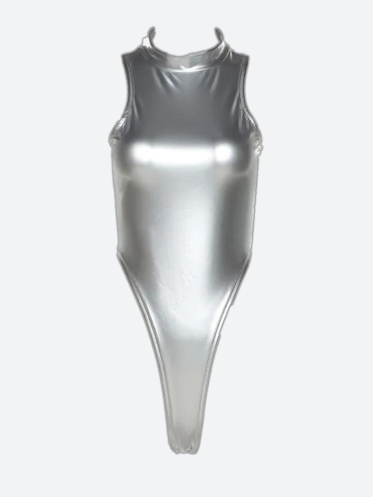 Quick Outfits, Modest Fashion Outfits Ideas Y2K High Neck Zip-Up Bodysuit Quick Outfits, Modest Fashion Outfits Ideas Y2K High Neck Zip-Up Bodysuit