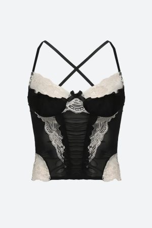 Quick Outfits, Modest Fashion Outfits Ideas Y2K Lace Sheer Cropped Top