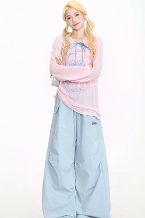 Quick Outfits, Modest Fashion Outfits Ideas Y2K Parachute Pants