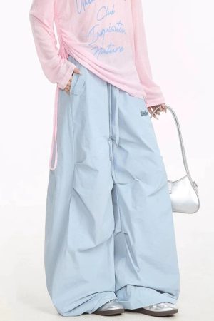 Quick Outfits, Modest Fashion Outfits Ideas Y2K Parachute Pants