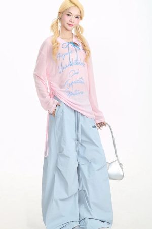 Quick Outfits, Modest Fashion Outfits Ideas Y2K Parachute Pants