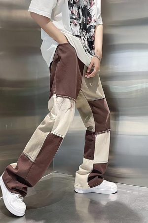 Quick Outfits, Modest Fashion Outfits Ideas Y2K Patchwork Pants