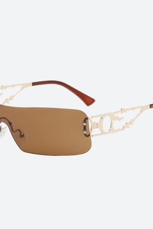 Quick Outfits, Modest Fashion Outfits Ideas Y2K Rectangle No Frame Sunglasses