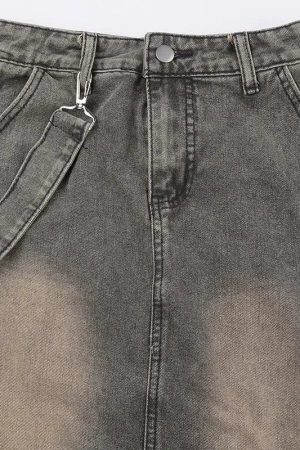 Quick Outfits, Modest Fashion Outfits Ideas Y2K Side Strap Cargo Maxi Skirt