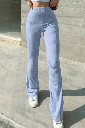 Quick Outfits, Modest Fashion Outfits Ideas Y2K Slim Fit Flared Pants