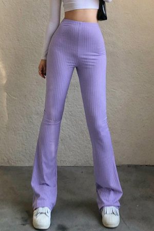 Quick Outfits, Modest Fashion Outfits Ideas Y2K Slim Fit Flared Pants