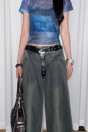 Quick Outfits, Modest Fashion Outfits Ideas Y2K Star Buckle Belt