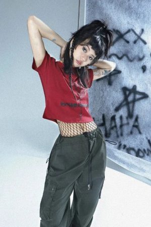 Quick Outfits, Modest Fashion Outfits Ideas Y2K Star Button-Up Tee