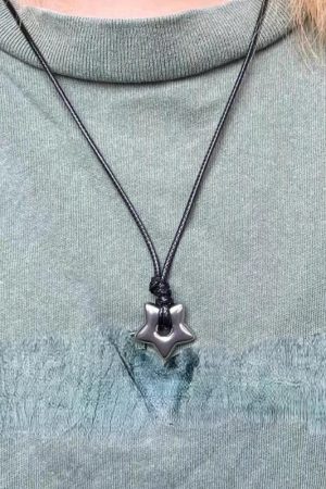 Quick Outfits, Modest Fashion Outfits Ideas Y2K Star Cord Necklace